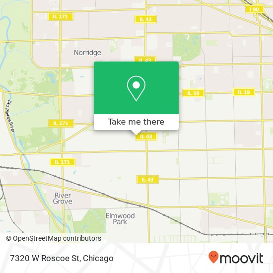 7320 W Roscoe St map
