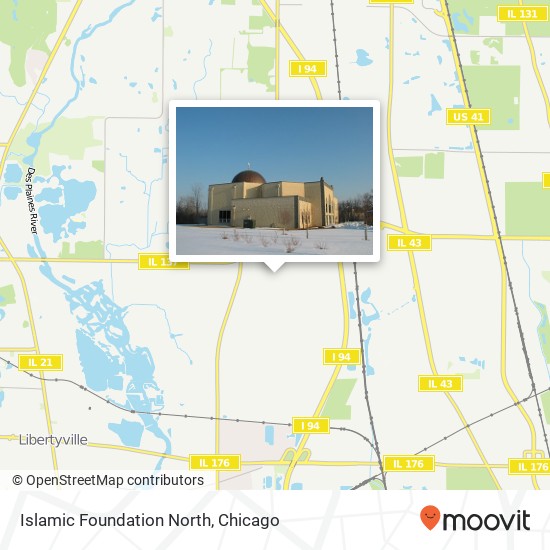 Islamic Foundation North map