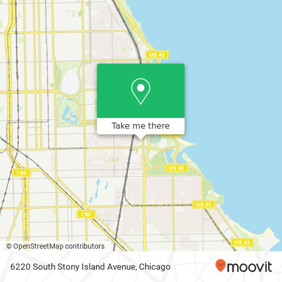 Mapa de 6220 South Stony Island Avenue
