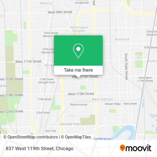 837 West 119th Street map