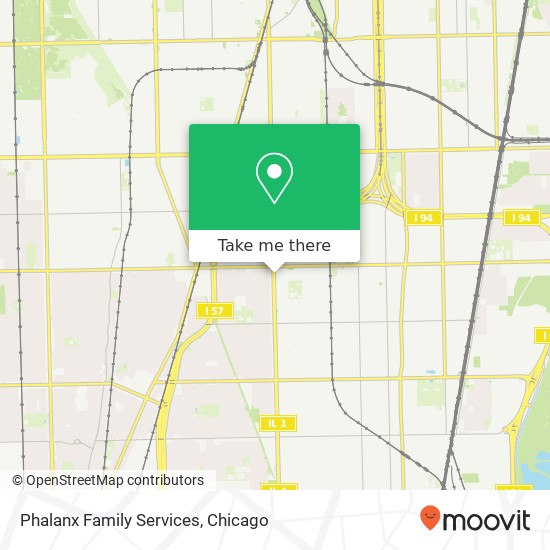 Phalanx Family Services map