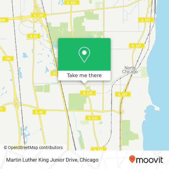 Martin Luther King Junior Drive map