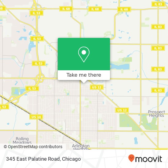 Mapa de 345 East Palatine Road