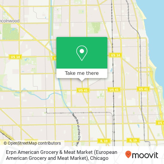 Mapa de Erpn American Grocery & Meat Market (European American Grocery and Meat Market)