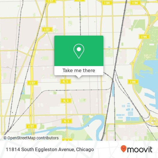 Mapa de 11814 South Eggleston Avenue
