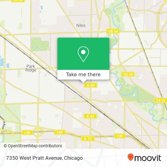 7350 West Pratt Avenue map