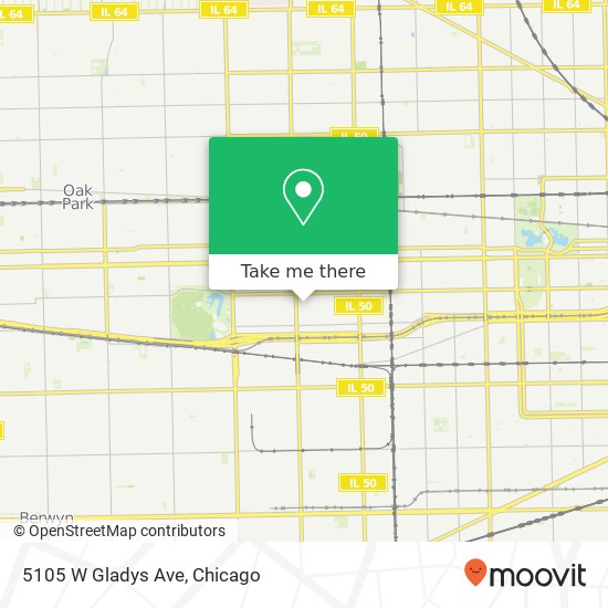 5105 W Gladys Ave map