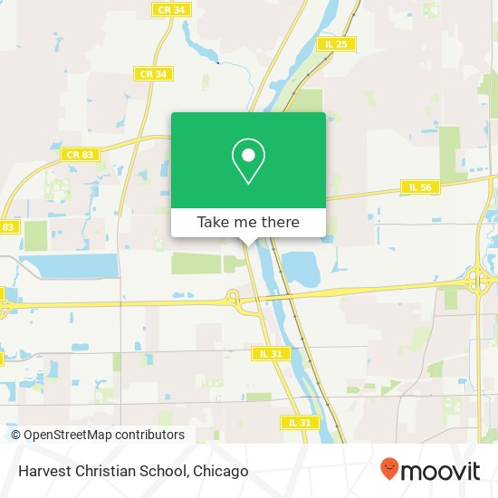 Harvest Christian School map