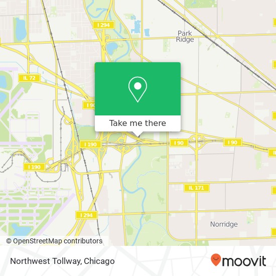 Mapa de Northwest Tollway