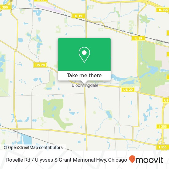 Mapa de Roselle Rd / Ulysses S Grant Memorial Hwy