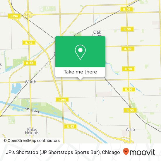 Mapa de JP's Shortstop (JP Shortstops Sports Bar)