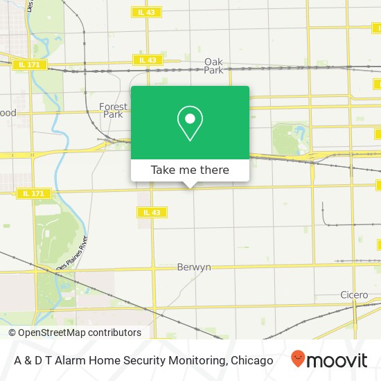 Mapa de A & D T Alarm Home Security Monitoring