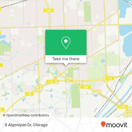 Mapa de 8 Algonquin Dr