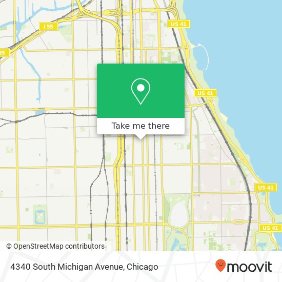 Mapa de 4340 South Michigan Avenue