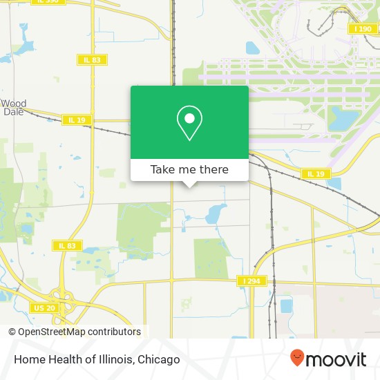Home Health of Illinois map