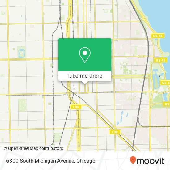 Mapa de 6300 South Michigan Avenue
