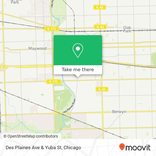 Des Plaines Ave & Yuba St map