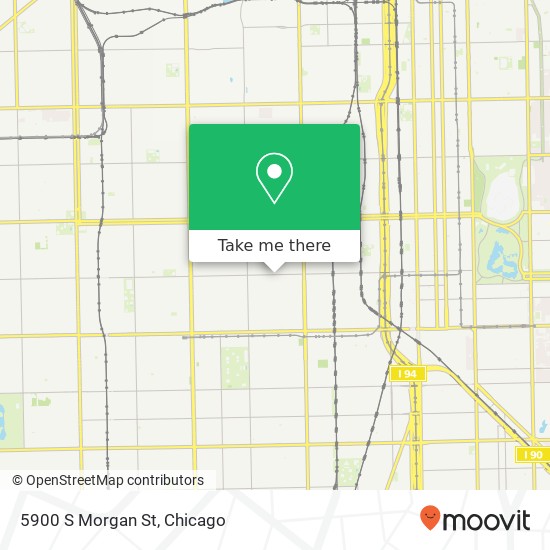 5900 S Morgan St map