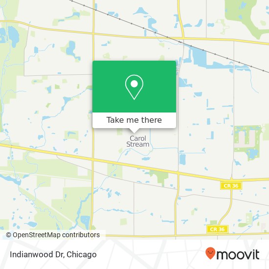 Indianwood Dr map