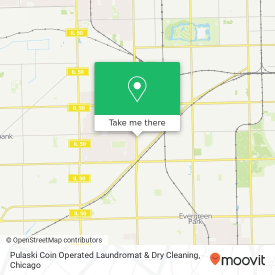 Pulaski Coin Operated Laundromat & Dry Cleaning map