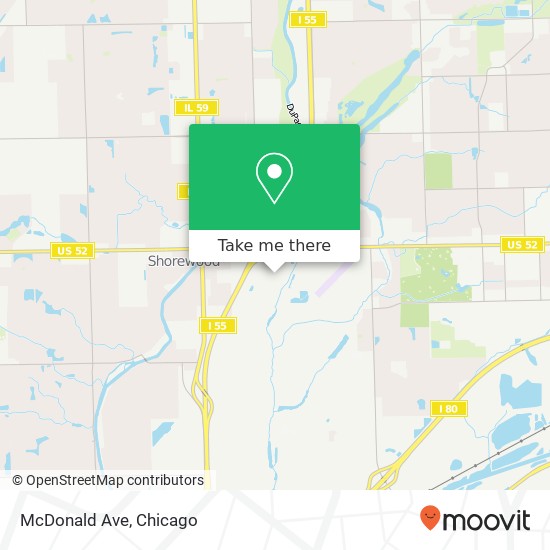 McDonald Ave map