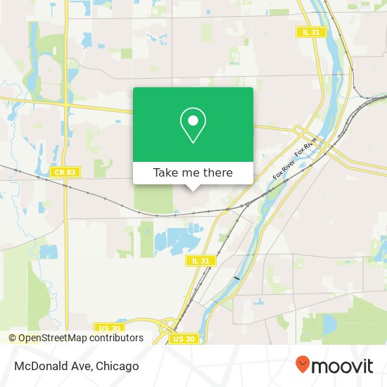 McDonald Ave map