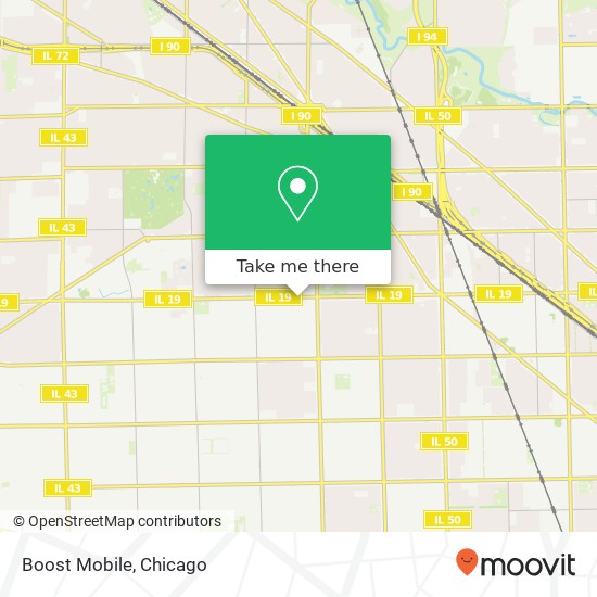 Mapa de Boost Mobile