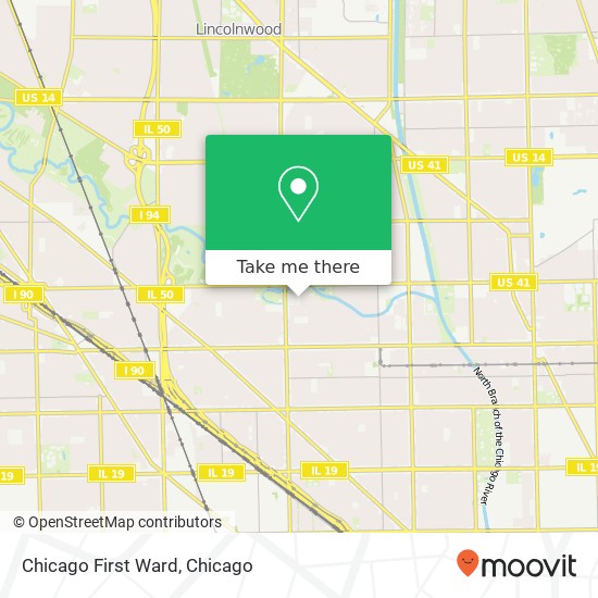 Chicago First Ward map