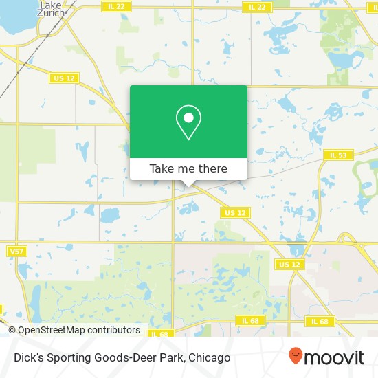 Mapa de Dick's Sporting Goods-Deer Park