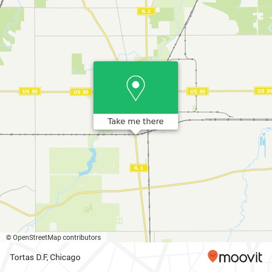 Mapa de Tortas D.F, 1 E 23rd St Chicago Heights, IL 60411