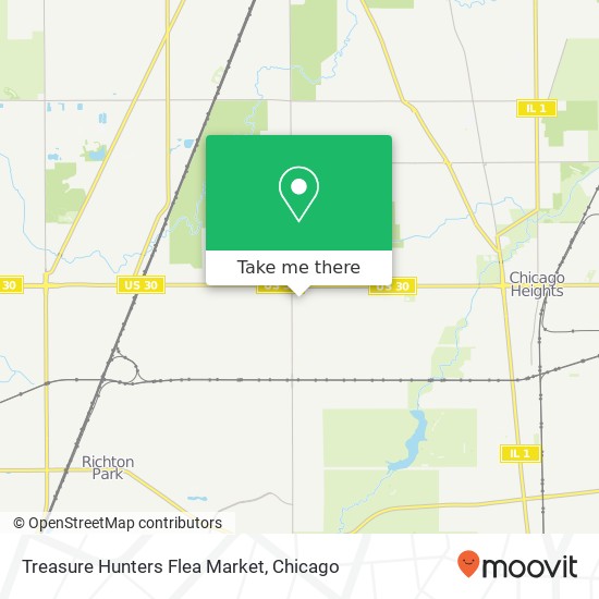 Treasure Hunters Flea Market, 711 W 15th St Chicago Heights, IL 60411 map