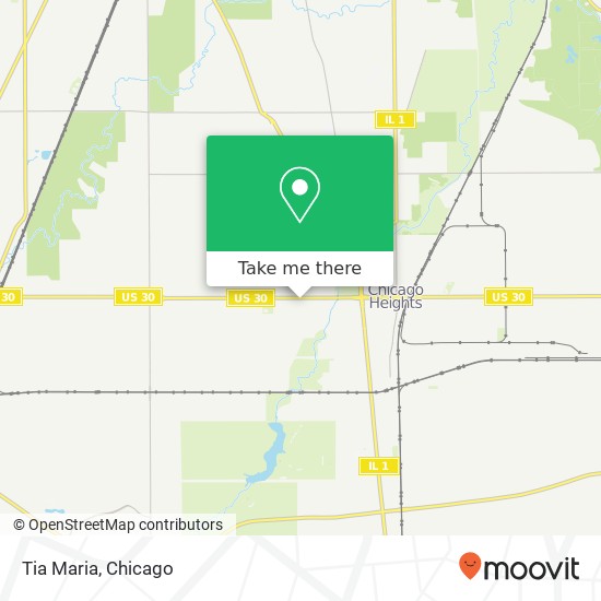 Mapa de Tia Maria, 216 W Lincoln Hwy Chicago Heights, IL 60411
