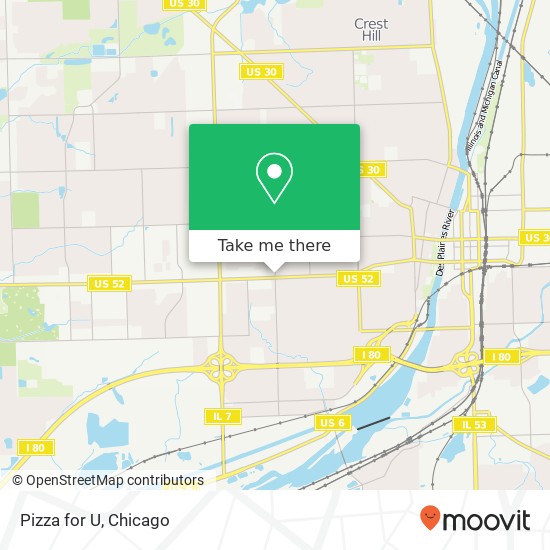 Pizza for U map