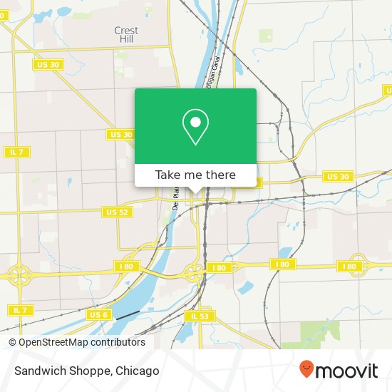 Sandwich Shoppe, 79 N Chicago St Joliet, IL 60432 map