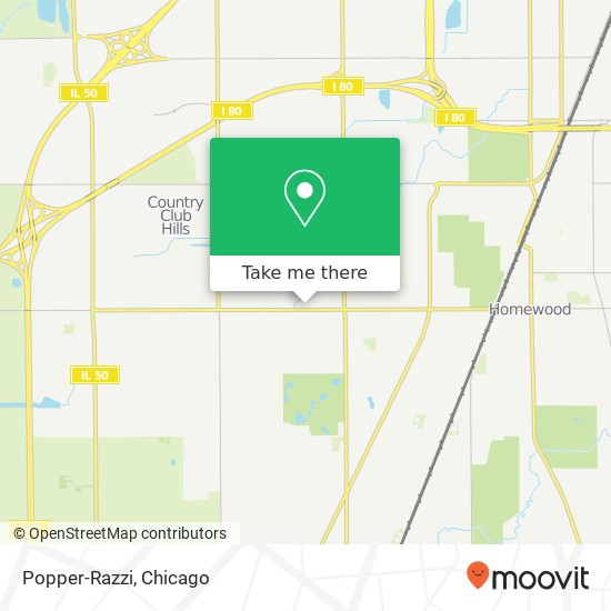 Mapa de Popper-Razzi, 3420 W 183rd St Hazel Crest, IL 60429