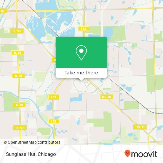 Mapa de Sunglass Hut, 3340 Mall Loop Dr Joliet, IL 60431