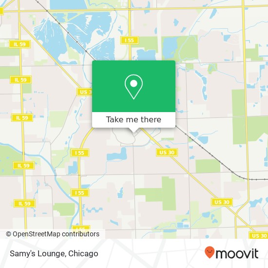 Mapa de Samy's Lounge, 3151 Voyager Ln Joliet, IL 60431