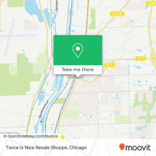 Mapa de Twice Is Nice Resale Shoppe, 120 E 9th St Lockport, IL 60441