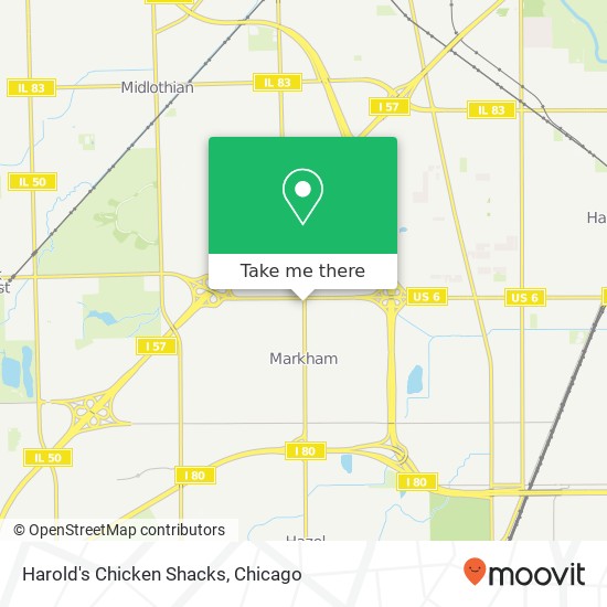 Harold's Chicken Shacks, 15914 Kedzie Ave Markham, IL 60428 map