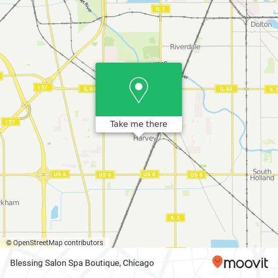 Blessing Salon Spa Boutique, 124 E 154th St Harvey, IL 60426 map