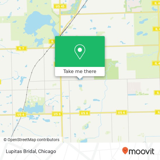 Mapa de Lupitas Bridal, 9111 W 151st St Orland Park, IL 60462