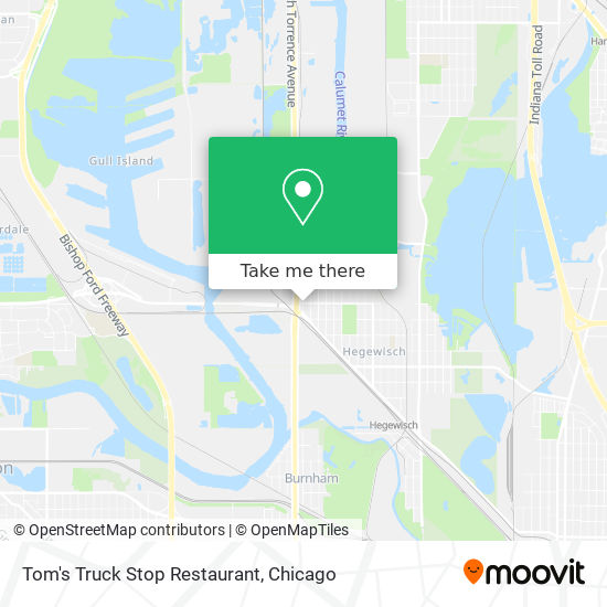 Tom's Truck Stop Restaurant map
