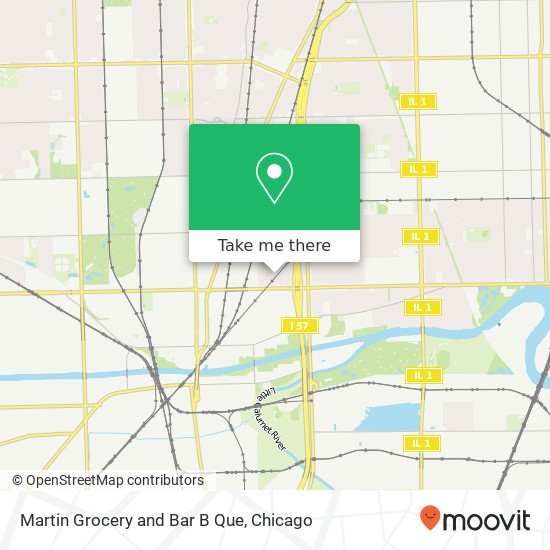 Martin Grocery and Bar B Que, 12601 S Honore St Calumet Park, IL 60827 map