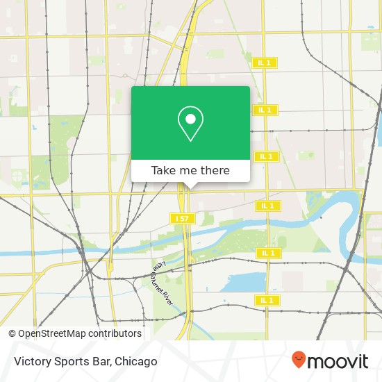 Mapa de Victory Sports Bar, 1566 W 127th St Calumet Park, IL 60827