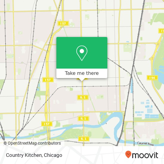 Mapa de Country Kitchen, 11956 S Halsted St Chicago, IL 60628