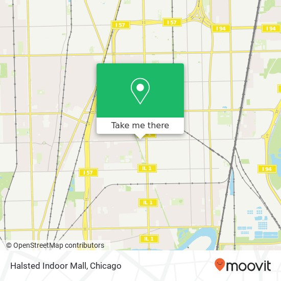 Halsted Indoor Mall map
