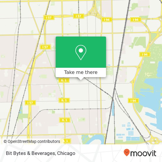 Mapa de Bit Bytes & Beverages, 11415 S Stewart Ave Chicago, IL 60628