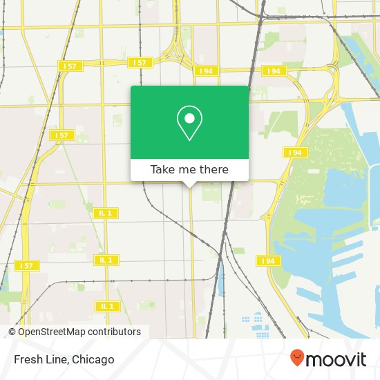 Mapa de Fresh Line, 11150 S Michigan Ave Chicago, IL 60628