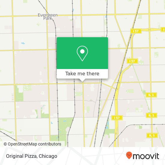 Mapa de Original Pizza, 11060 S Western Ave Chicago, IL 60643