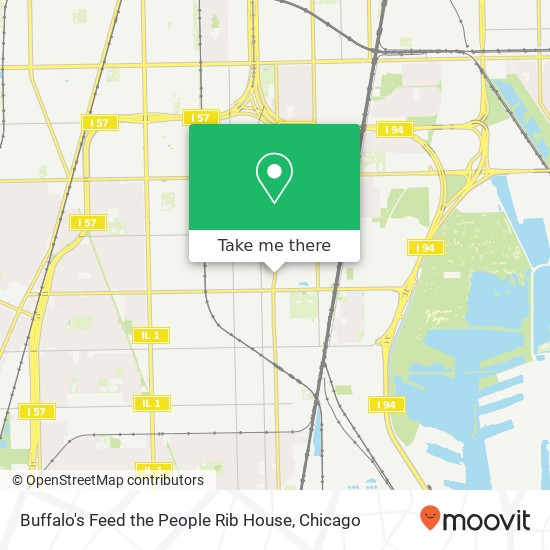 Buffalo's Feed the People Rib House map